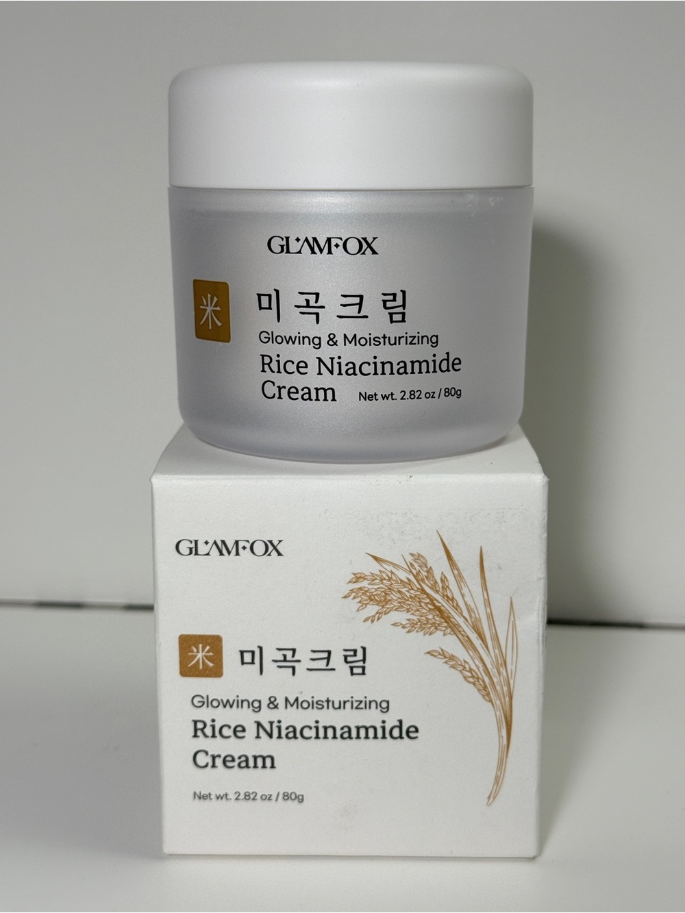 glamfox Rice Niacinamide Cream — Hydrating Glow Cream - NEW